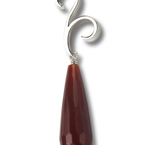 Orecchini in argento e agata